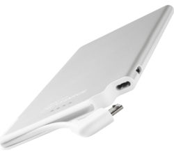 TECHLINK Recharge Ultrathin 5000 Portable Power Bank - Silver & White
